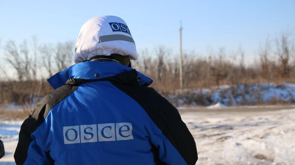 Наблюдатели ОБСЕ проводят мониторинг участка в Донбассе 