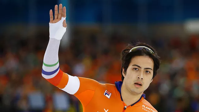 Голландец Кай Вербей победил на чемпионате Европы по конькобежному спорту в спринтерском многоборье