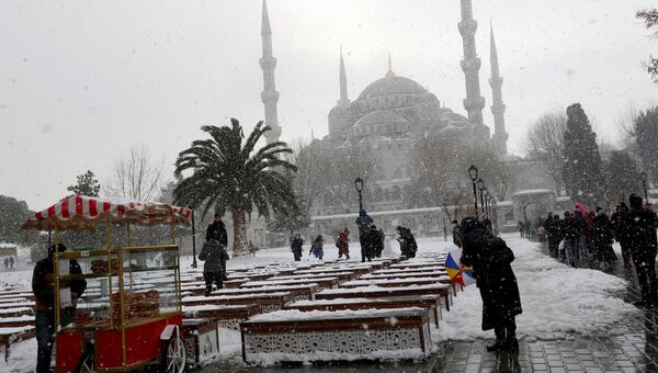 Снегопад в Стамбуле. 8 января 2017