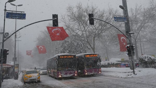 Снегопад в Стамбуле. 08 января 2017