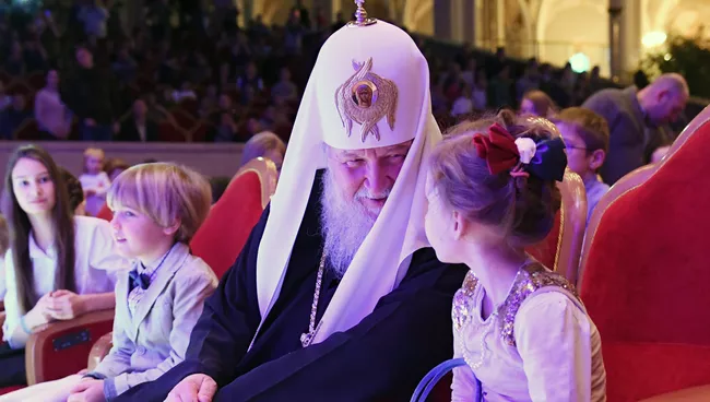 Патриаршая Рождественская елка в храме Христа Спасителя
