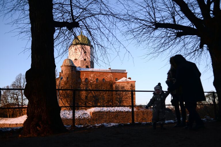 Выборгский замок в городе Выборг