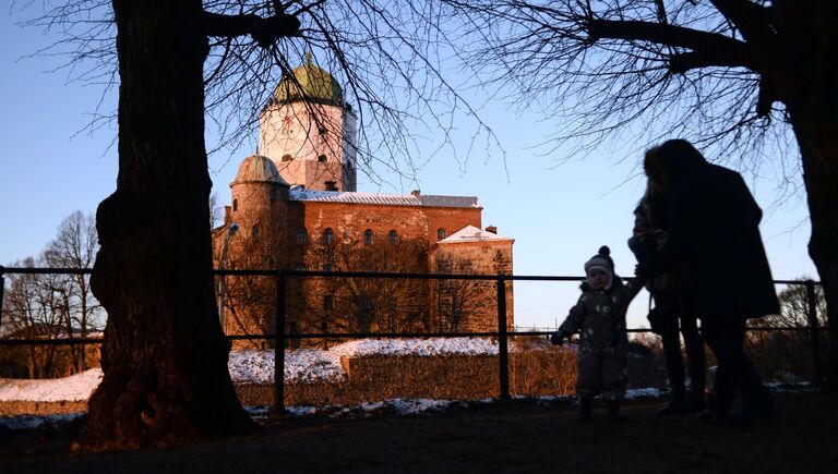 Выборгский замок в городе Выборг