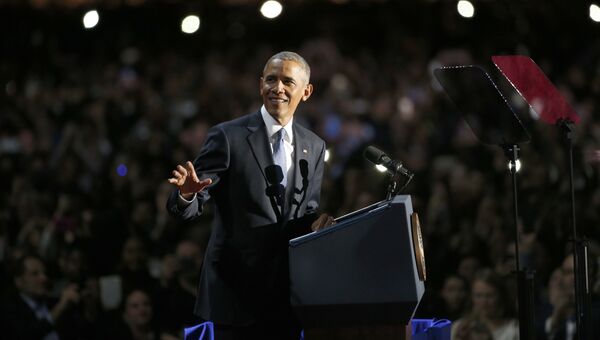 Барак Обама во время прощальной речи в Чикаго. 10 января 2017