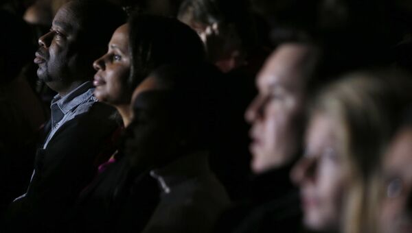 Народ в зрительном зале во время прощальной речи Барака Обамы в Чикаго. 10 января 2017