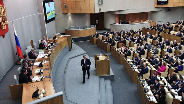 Пленарное заседание Госдумы РФ. 11 января 2017