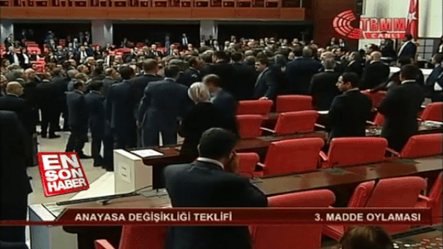 Драка в турецком парламенте