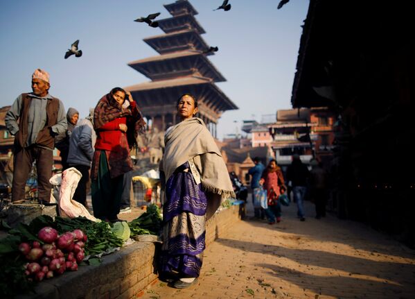 Рынок в Непале