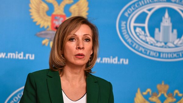Официальный представитель министерства иностранных дел РФ Мария Захарова во время брифинга. 12 января 2017