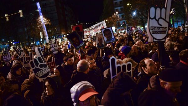 Марш в поддержку заключенных из ЭТА в Бильбао. 14 января 2017 год
