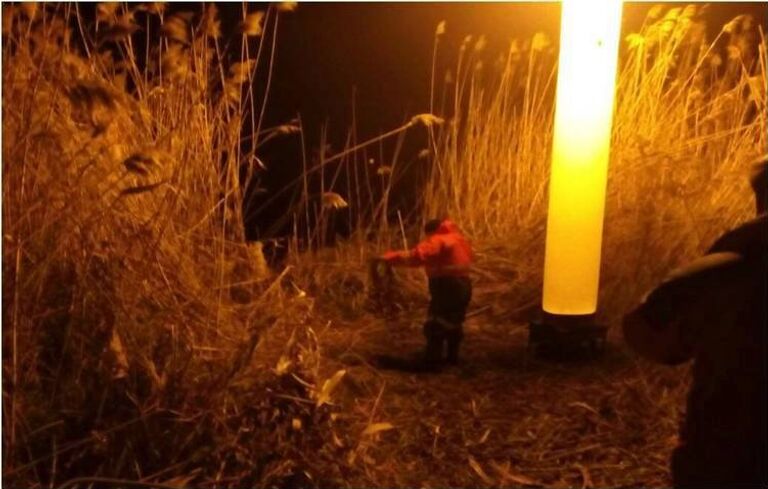 Поиски детей, провалившихся под лед на реке в Краснодарском крае