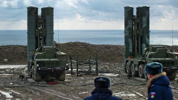 Зенитный ракетный комплекс С-400 Триумф полка противовоздушной обороны в Феодосии