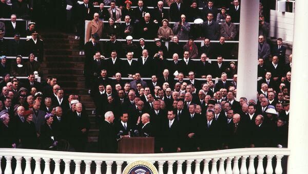 Инаугурация президента Дуайта Эйзенхауэра в Вашингтоне, округ Колумбия, США, 1957