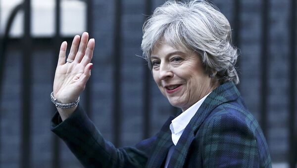 Премьер-министр Великобритании Тереза Мэй на Даунинг-стрит в Лондоне