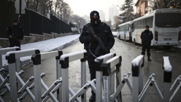 Сотрудники правоохранительных органов Турции в Анкаре. Архивное фото