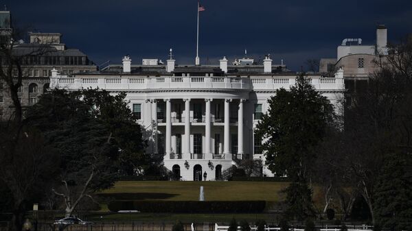 Вид на Белый дом в Вашингтоне, США