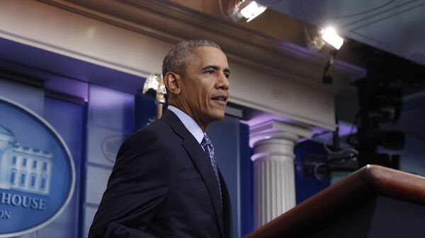 Последняя президентская пресс-конференция Барака Обамы. Архивное фото