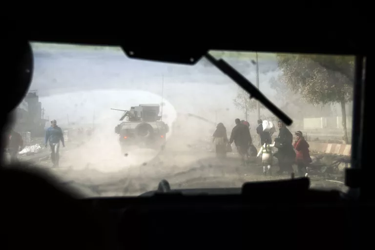 Военная техника в восточном Мосуле Военная техника в восточном Мосуле