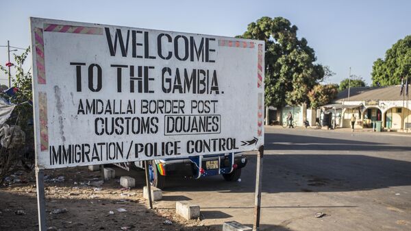 На границе Гамбии и Сенегала