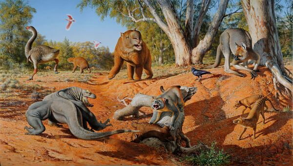 Мегафауна Австралии 50 тысяч лет назад
