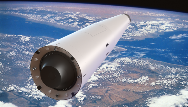 Одноступенчатая многоразовая ракета-носитель Корона в орбитальном полете (иллюстрация)