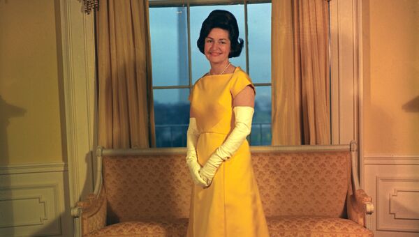 Леди Берд Джонсон в Вашингтоне, округ Колумбия, США, 1965