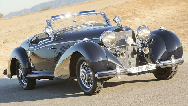 Автомобиль Mercedes-Benz 540K Special Roadster by Sindelfingen 1939, проданный на аукционе Sotheby’s