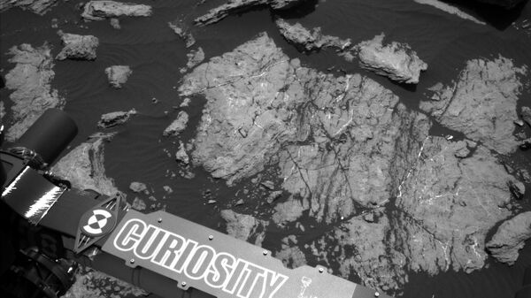 Текущее место стоянки Curiosity на склонах горы Шарп