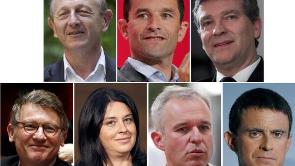 Кандидаты на пост президента Франции от Социалистической партии. Комбинированное фото