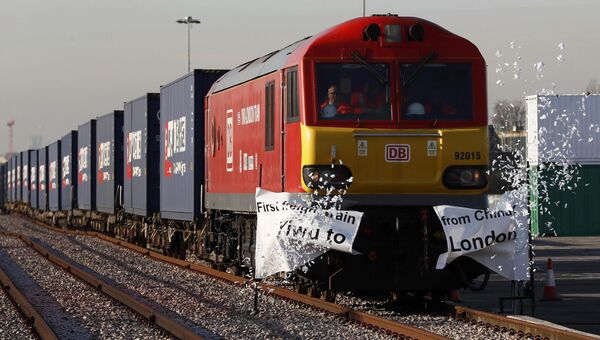 Первый товарный поезд из Китая прибыл в Лондон. 18 января 2017