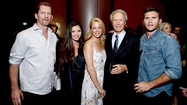 Стейси Пойтрас, Морган Иствуд, Элисон Иствуд, Клинт Иствуд и Скотт Иствуд в Лос-Анджелесе. 8 сентября 2016