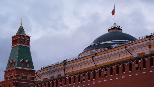 Купол Сената и Сенатская башня Московского Кремля. Архивное фото