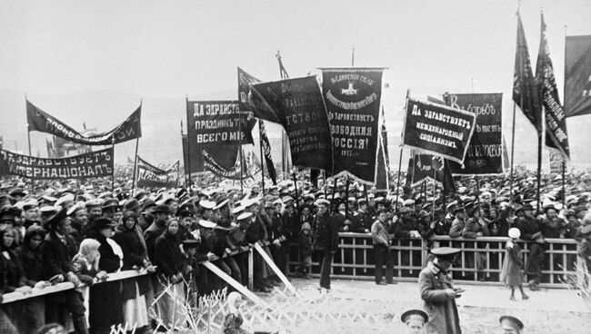 Демонстрации в городе Владивостоке во время февральской революции, 1917