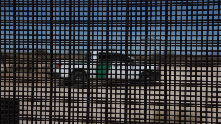 Пограничный патруль США на границе между Мексикой и США