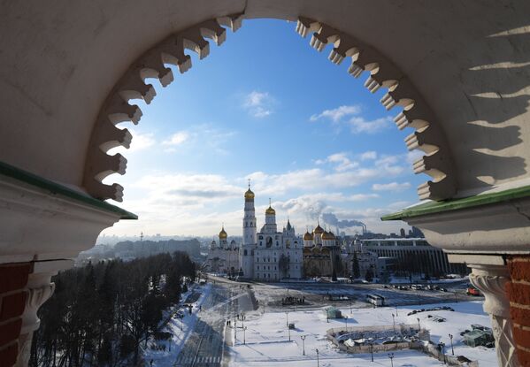 Московский Кремль (вид со Спасской башни)