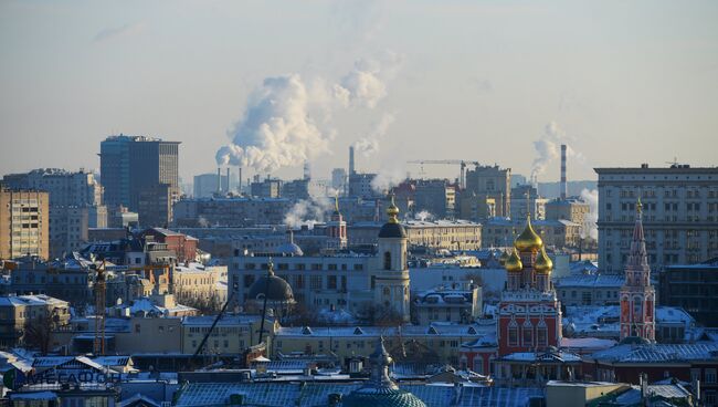 Вид Москвы с колокольни Ивана Великого. Архивное фото