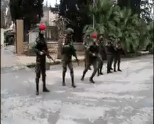 Российские военные полицейские обучают сирийцев в Алеппо. ВИДЕО