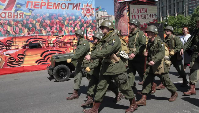 Праздничные мероприятия, посвященные 66-й годовщине победы в Великой Отечественной войне. Киев, Украина. 2011 год