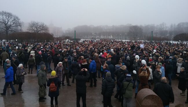 Акция против передачи Исаакиевского собора РПЦ