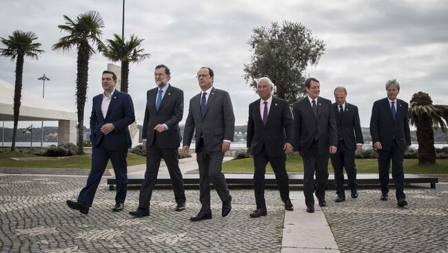 Лидеры европейских стран Средиземноморья на встрече в Лиссабоне