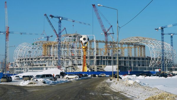 Строящейся стадион Мордовия Арена в Саранске. Архивное фото