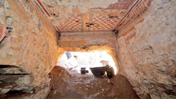 Гробница писца по имени Хонсю в Луксоре