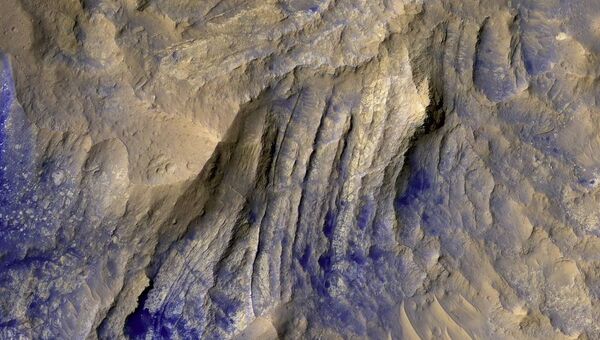 Вулканическая равнина Lunae Planum на Марсе