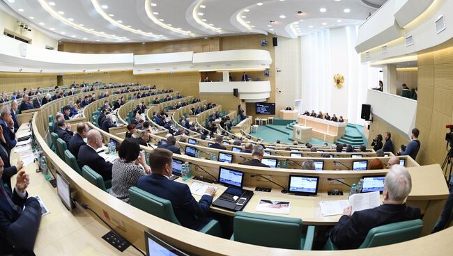 Заседание Совета Федерации РФ. Архивное фото