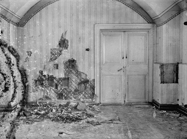 Комната в подвале Дома Ипатьева, где была расстреляна царская семья в ночь с 16 на 17 июля 1918 года