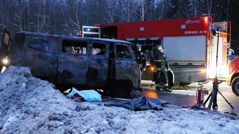 На месте крупной дорожной аварии в Новой Москве