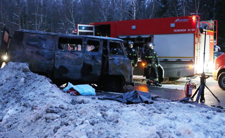 На месте крупной дорожной аварии в Новой Москве