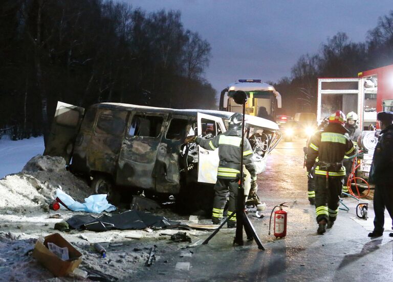 На месте крупной дорожной аварии в Новой Москве