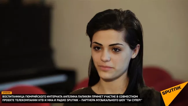 Участница вокального конкурса Ты супер! 15-летняя Ангелина из Гюмри