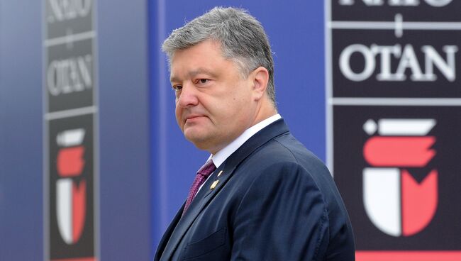 Президент Украины Петр Порошенко на саммите НАТО. Архивное фото